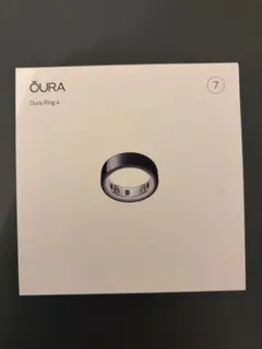 「新品未開封」OURA ring 4 ブラック　サイズ7