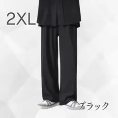 ストレートパンツ メンズ スラックスイージーパンツ 薄手 ウエストゴムカジュアル