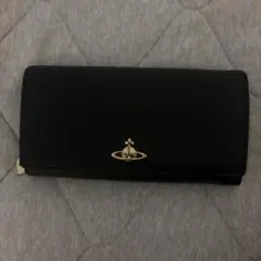 Vivienne Westwood 長財布 ブラック ゴールドオーブ