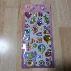 新商品 正規品 ぷくキラ シール フワフワラビちゃん バルーンステッカー