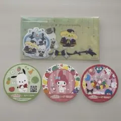 サンリオ　ミニケース　ステッカー　コースター