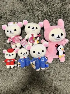 リラックマ コリラックマ ぬいぐるみ マスコット まとめ売り 6体セット
