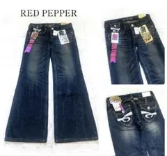 新品 RED PEPPER フレアデニム ワイド 刺繍 Y2K archiveのサムネイル