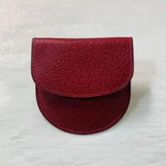 未使用級　GUCCI グッチ　小銭入れ　コインケース　赤　レザー　ゴールド　ロゴ