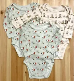 スヌーピー柄ロンパース3枚セット 80cm