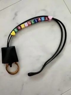 BALENCIAGA バレンシアガ リボン ピンク バッグチャーム キーリング