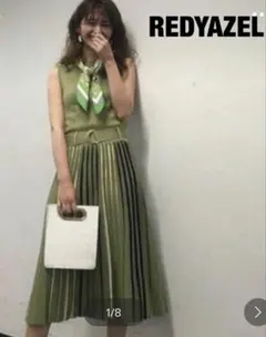 REDYAZEL レディアゼル　配色ニットワンピース