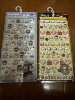 【正規品】はぴだんぶい　スヌーピー　ボンボンドロップシール　ミニ 2枚　セット