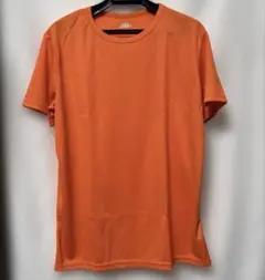 Tシャツ(オレンジ)Lサイズ　ドライ　シャツ　半袖 トレーニング
