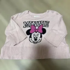 baby GAP ミニーマウス ピンク　ニットセーター 6-12ヶ月 70