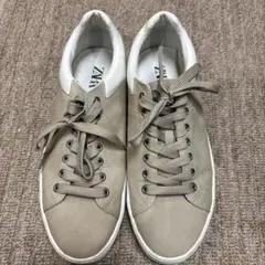 ZARA ベージュ　スニーカー　41(26〜26.5cm)