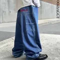 極太 90s00s hobo バギーペインターデニムパンツ 刺繍 HIPHOPのサムネイル