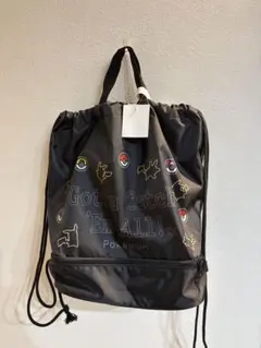 新品 ポケモン ナップザック ブラック