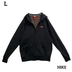 NIKEナイキジップスウェットジップアップパーカー刺繍ロゴデザイン古着