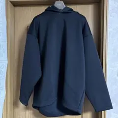 Mサイズ　黒 MUJI LABO 二重編み スウェット プルパーカー ムジラボ