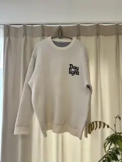 BAYFLOW クルーネックニット ホワイト