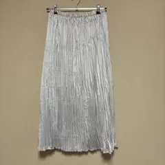 シルバープリーツスカート