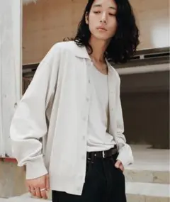 WYM LIDNM T/C BASIC KNIT SHIRT CARDIGAN