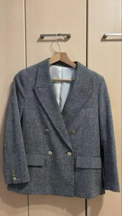 【Mila Owen】金釦ダブルブレストツイードブレザー