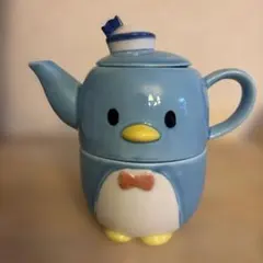 タキシードサム ティーポット カップ セット 陶器 레트로
