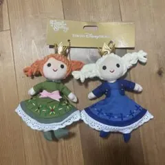 ファンタジースプリングス　アナと雪の女王　アナ　エルサ　ぬいぐるみチャーム