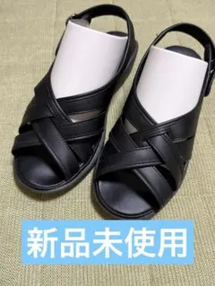 【新品】Pansy パンジー婦人バックバンドサンダル M ブラックのサムネイル