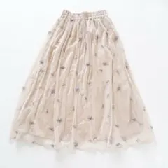 MAJESTIC LEGON マジェスティックレゴン チュール 刺繍 スカート