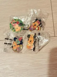 ディズニーランド・シー ミニー ピンバッジ 4個セット アブーズバザール