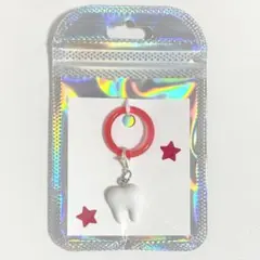 めじるしチャーム アンブレラマーカー チャーム サブカル y2k 歯 赤