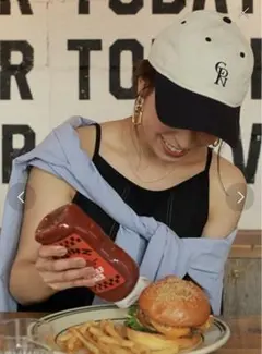 New Era キャップ ベージュ×ブラック