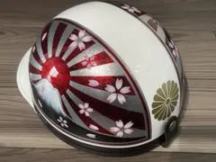 波 紫 富士日章 コルク半 ヘルメット 旧車會 暴走族 - メルカリ