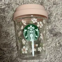 スタバ　桜　SAKURA2024ダブルウォール耐熱グラスカップ296ml
