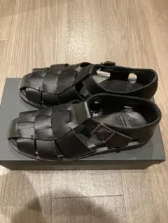 Paraboot グルカサンダル クロコ型押し ブラック　サイズ39 Paraboot グルカサンダル クロコ型押し ブラック サイズ39 - メルカリ