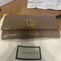 GUCCI GGロゴ ベージュ 長財布