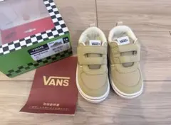 1回のみ使用　VANS マーベリック ベージュ/ホワイト 14cm