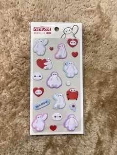 ディズニー　ベイマックス　シール　人気 ふわふわシール　ぷっくり 立体