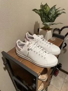 adidas Stan Smith ホワイト/ピンク スニーカー
