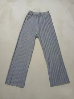 Samansa Mos2 blueサマンサモスモス ブルー　プリーツワイドパンツ