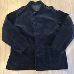 無印　ブラック　コーデュロイジャケット M
