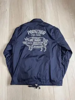ポークチョップPORKCHOP ナイロンジャケット ネイビー