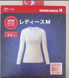 【新品】ユニクロ UNIQLO 超極暖ヒートテッククルーネックT ホワイト M