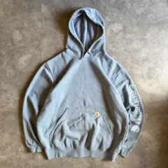 Carhartt Loose Fit スウェットパーカー ブルー L フーディー