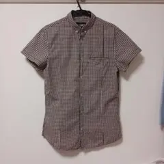 ARMANI JEANS チェック柄 半袖シャツ
