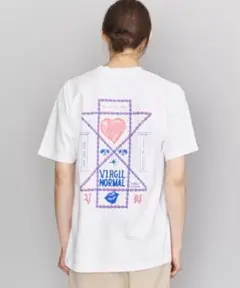 VIRGILnormal ヴァージルノーマルTシャツ　白T ロゴ　バックプリント