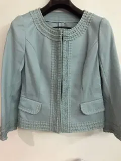 エポカ　ノーカラージャケット色褪せありのサムネイル
