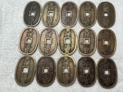 豆板、穴銭、二分、円銀様絵銭等、14個 バラ売り不可、参考品 - メルカリ