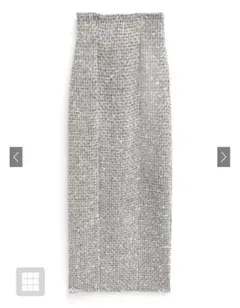 GRL ラメスパンコールツイードタイトスカート