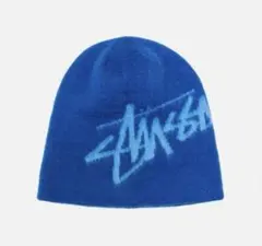 M*k様 Stussy ニット帽 青色 ロゴ入り