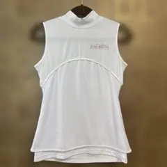 AIちゃん◆MARK&LONA⭐︎白ノースリーブポロシャツ⭐︎36 MARK&LONA ノースリーブ ポロシャツ ホワイト 38 - メルカリ