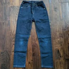 ダークブルースキニーパンツ ウエストゴム付き